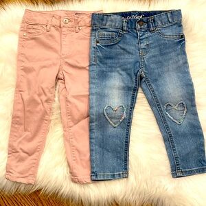 2 pairs 2T jeans! NWOT
